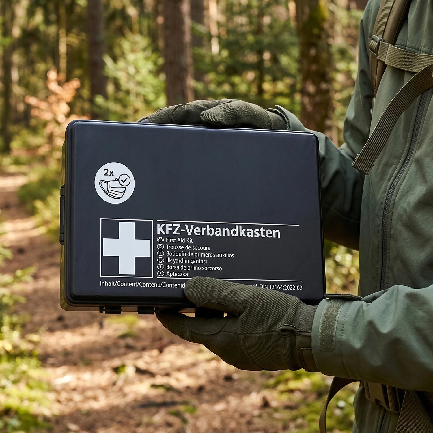 Kit de Premiers Secours Voiture – Certifié Norme Européenne DIN 13164:2022
